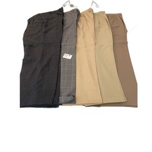 Men’s assorted dress pants 42x32 (5-pairs)